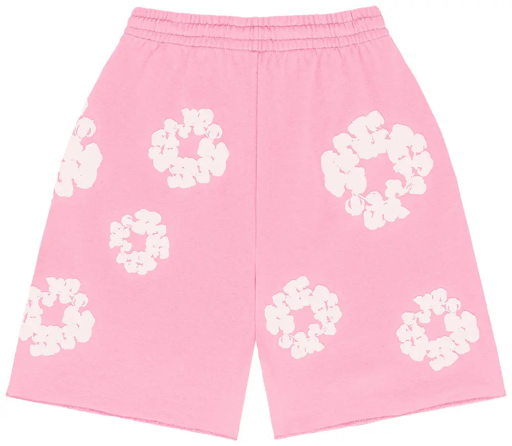 Denim Tears The Cotton Wreath Shorts Powder Pink