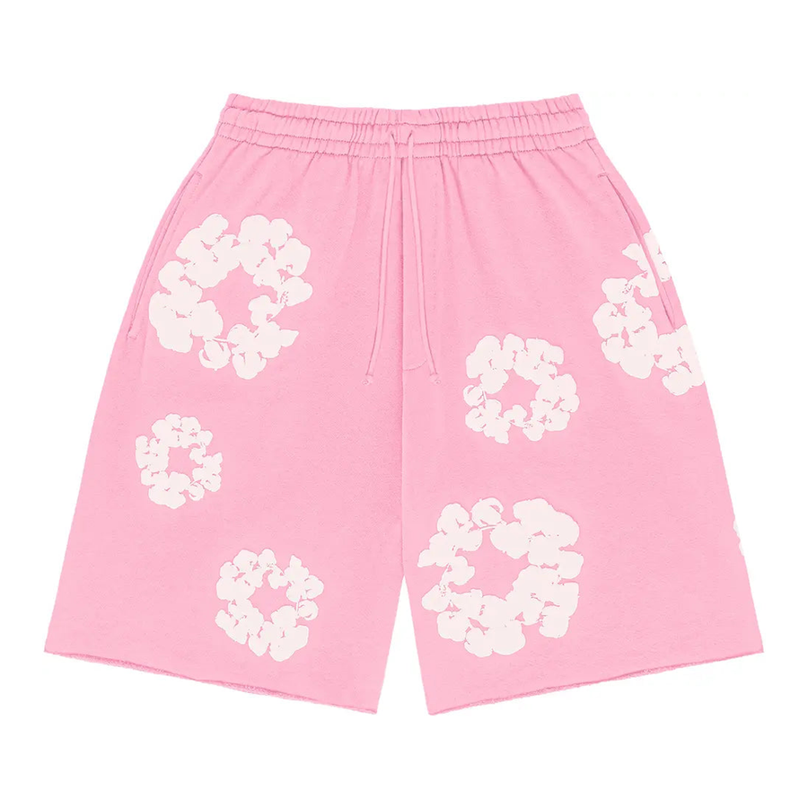 Denim Tears The Cotton Wreath Shorts Powder Pink