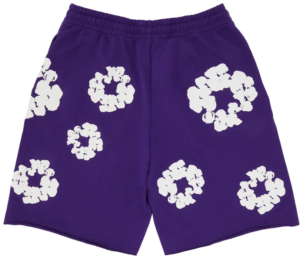Denim Tears The Cotton Wreath Shorts Purple