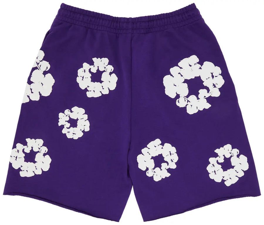 Denim Tears The Cotton Wreath Shorts Purple