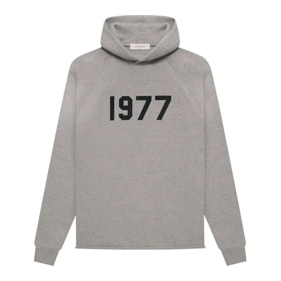 Essentials 1977 Dark Oatmeal mikina s kapucí