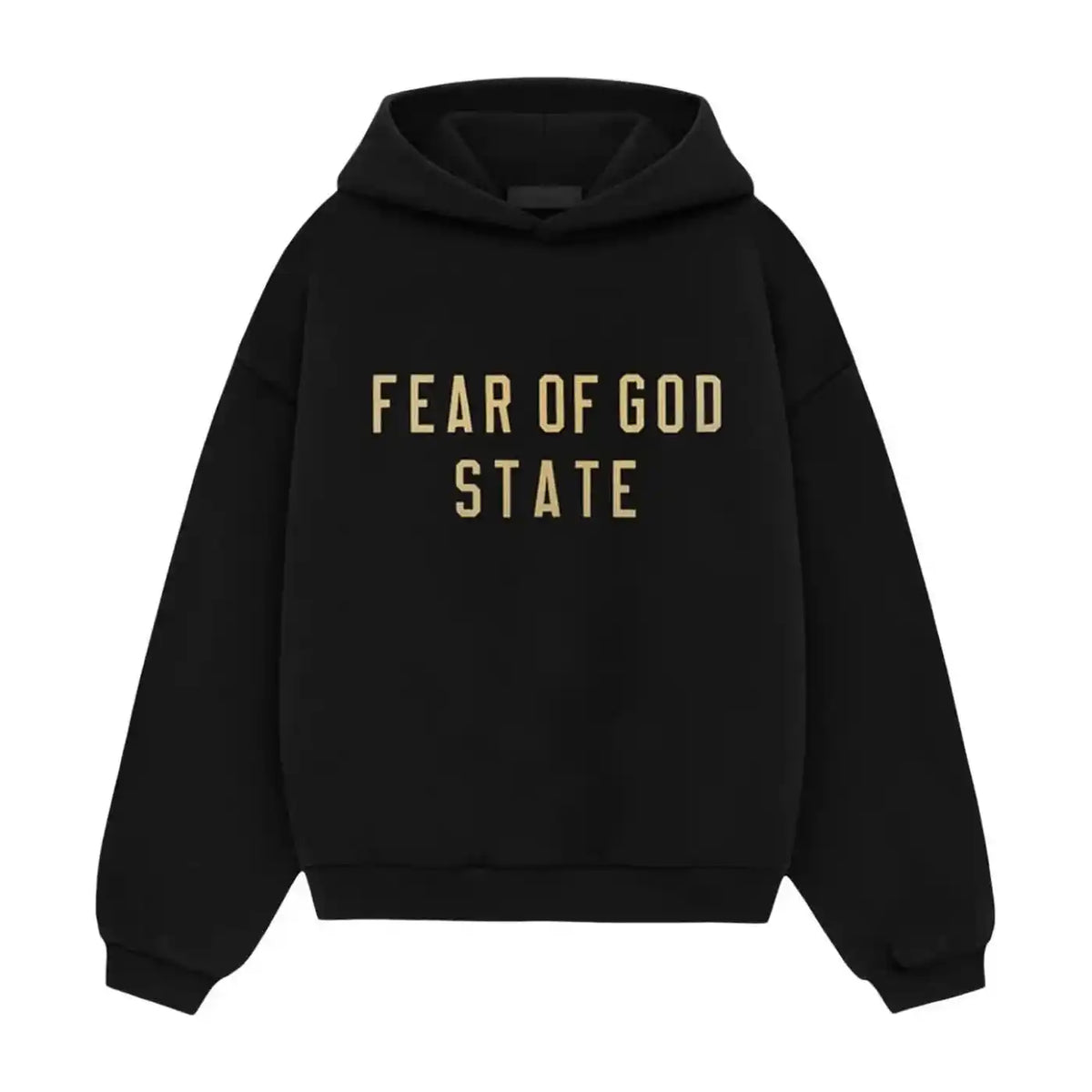 Essentials Black Gold Fleece Hoodie