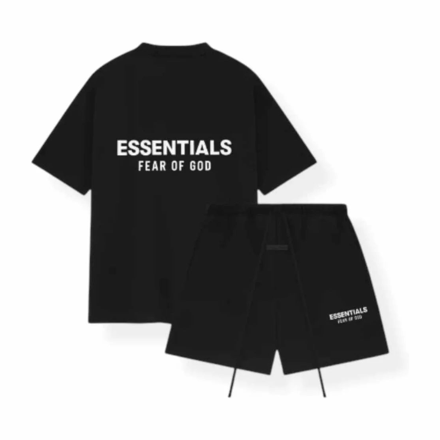 Essentials Jersey Set Black