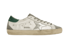 Golden Goose Super-Star White Silver Green