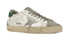 Golden Goose Super-Star White Silver Green
