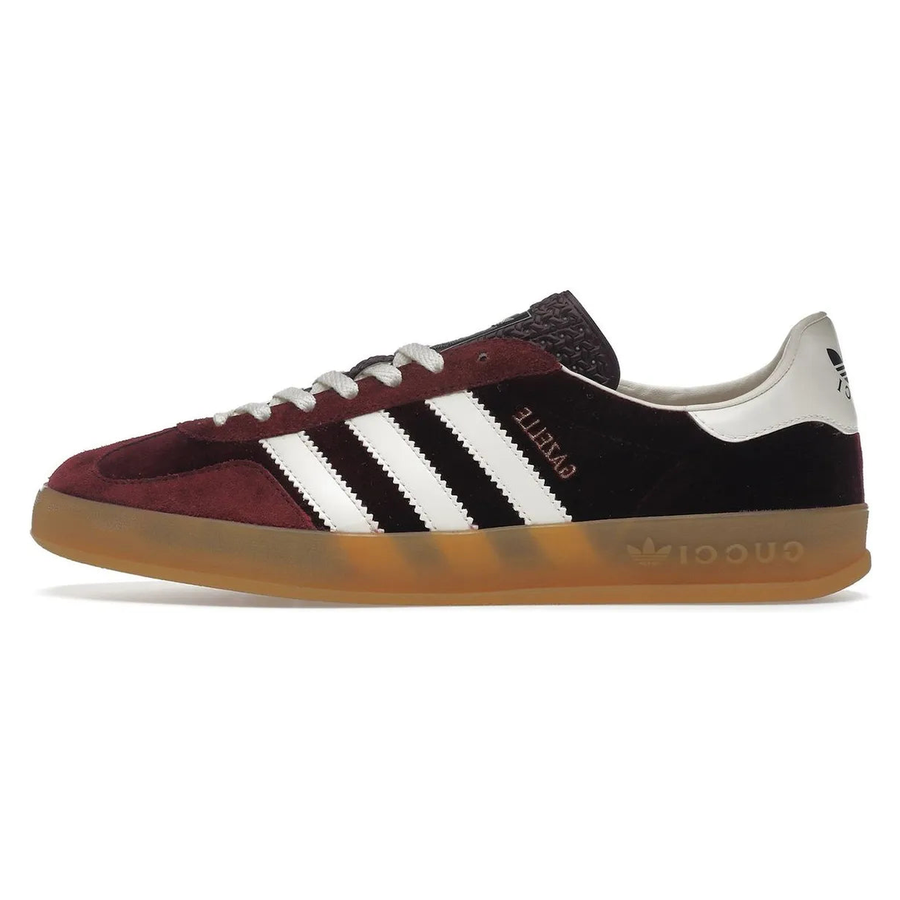 Gucci x adidas Gazelle Burgundy Velvet