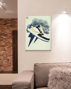 Obraz Jordan 1 Low "Travis Scott x Fragment"