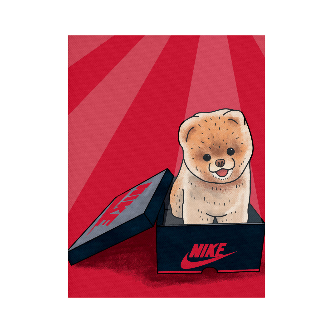 Obraz na płótnie Puppy Box