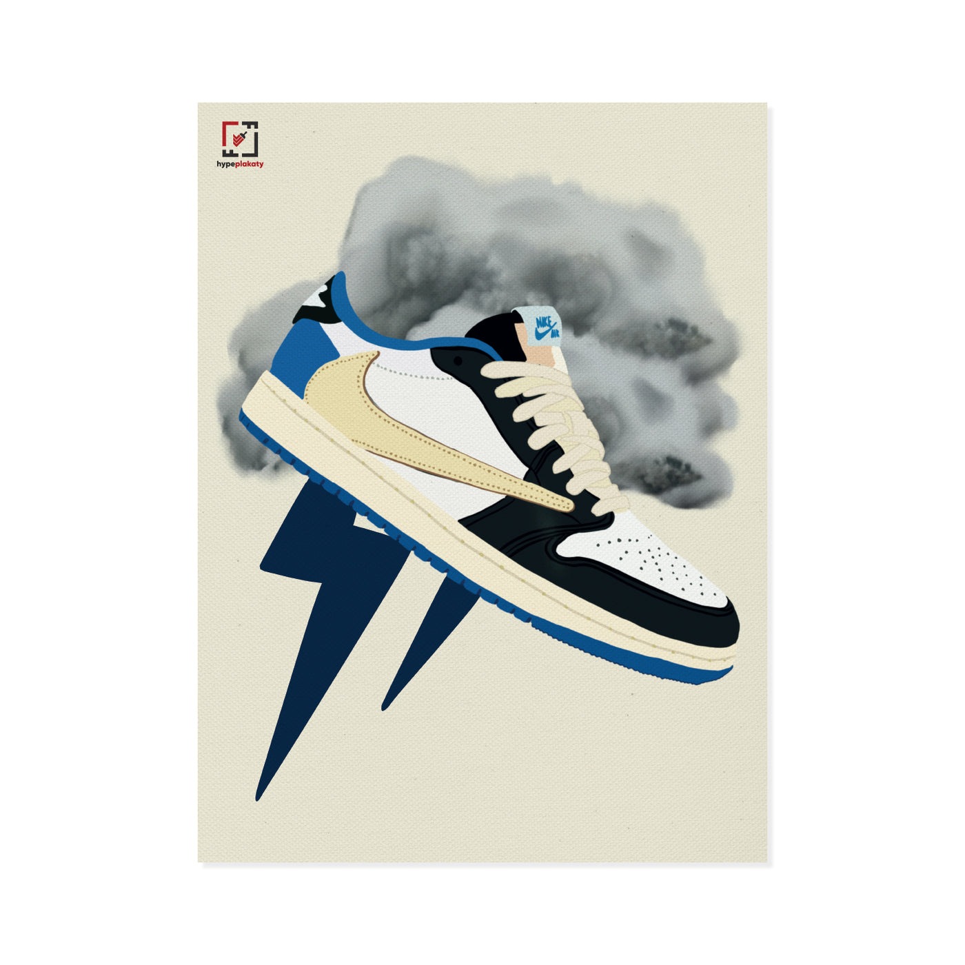 Obraz Jordan 1 Low "Travis Scott x Fragment"