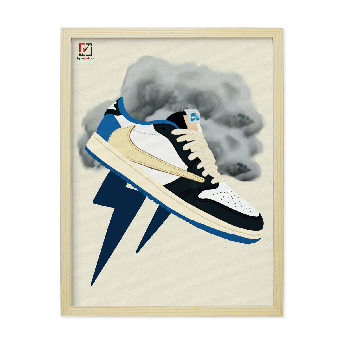 Obraz Jordan 1 Low "Travis Scott x Fragment"