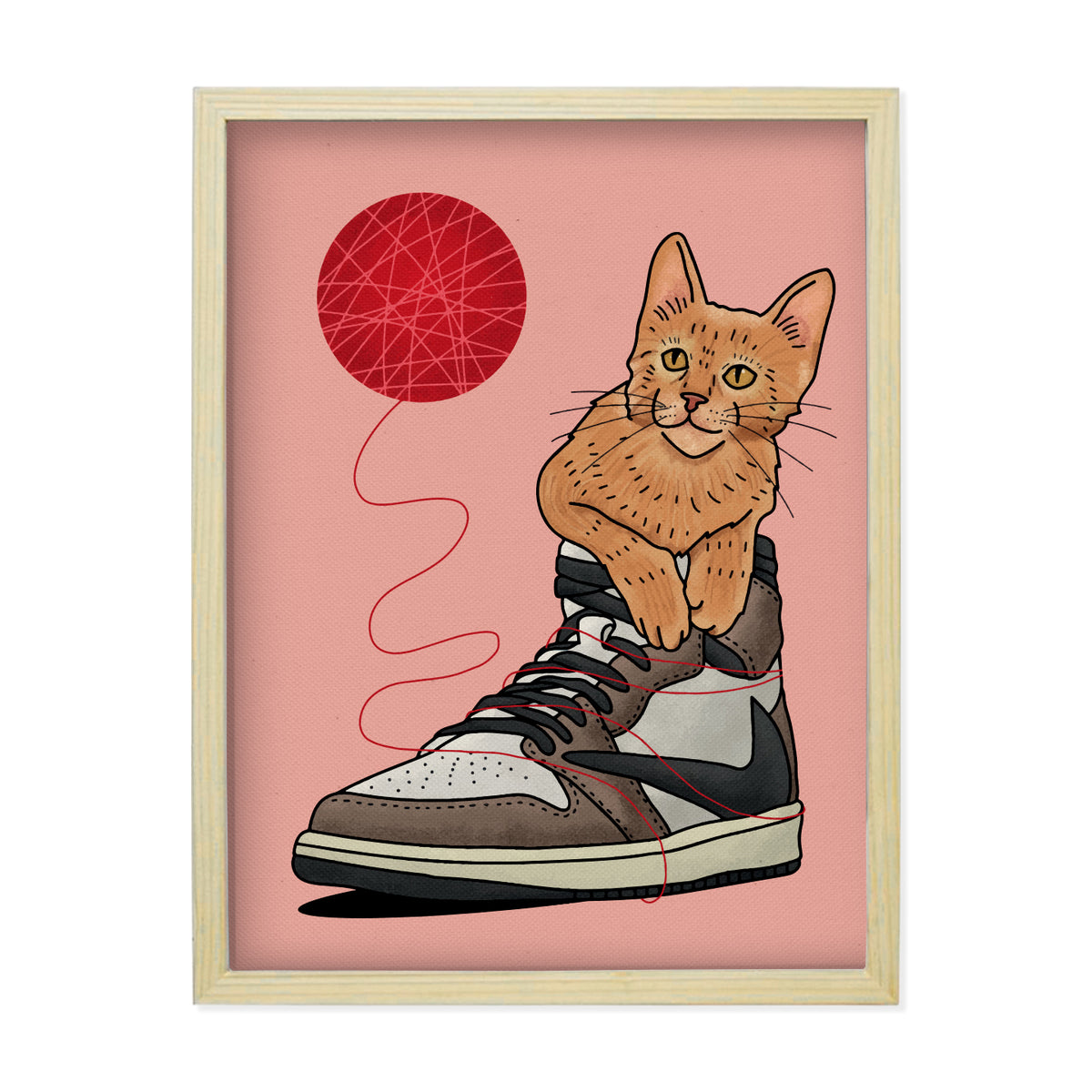 Obraz na płótnie Jordan 1 x Travis Scott Cat