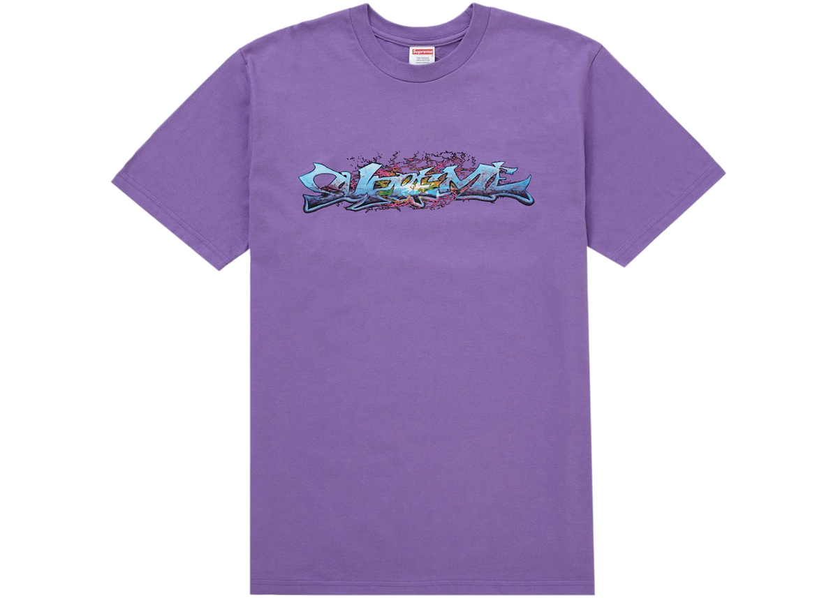 Supreme Tag Tee Purple