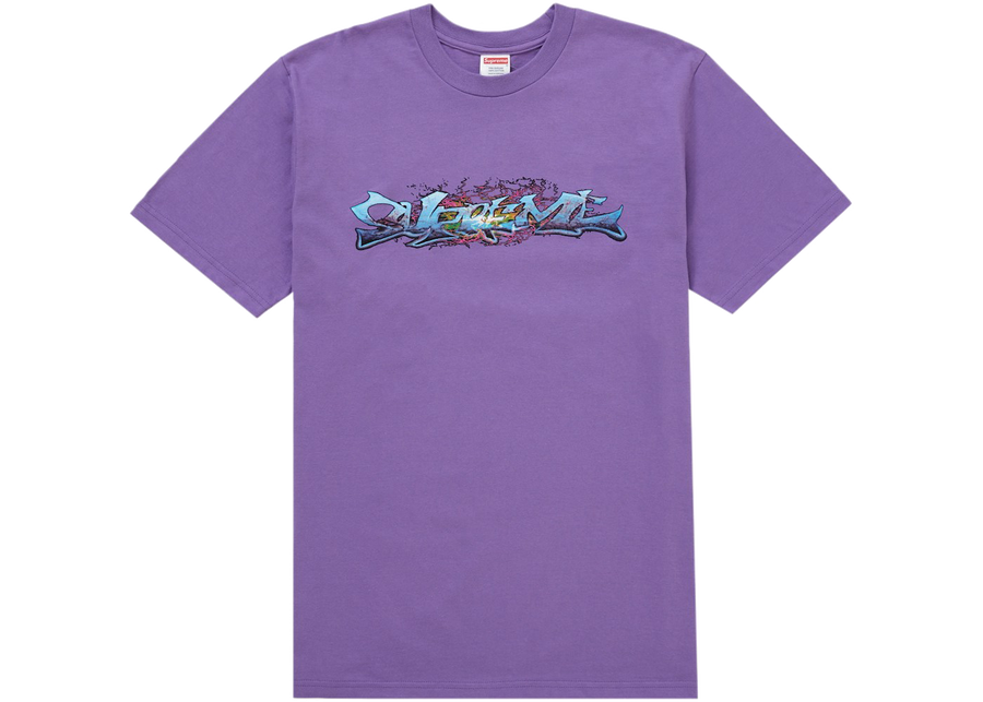Supreme Tag Tee Purple