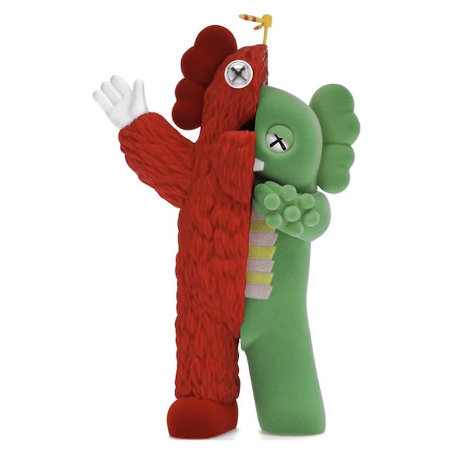 KAWS KACHAMUKKU Vinyl Figure Green/Red