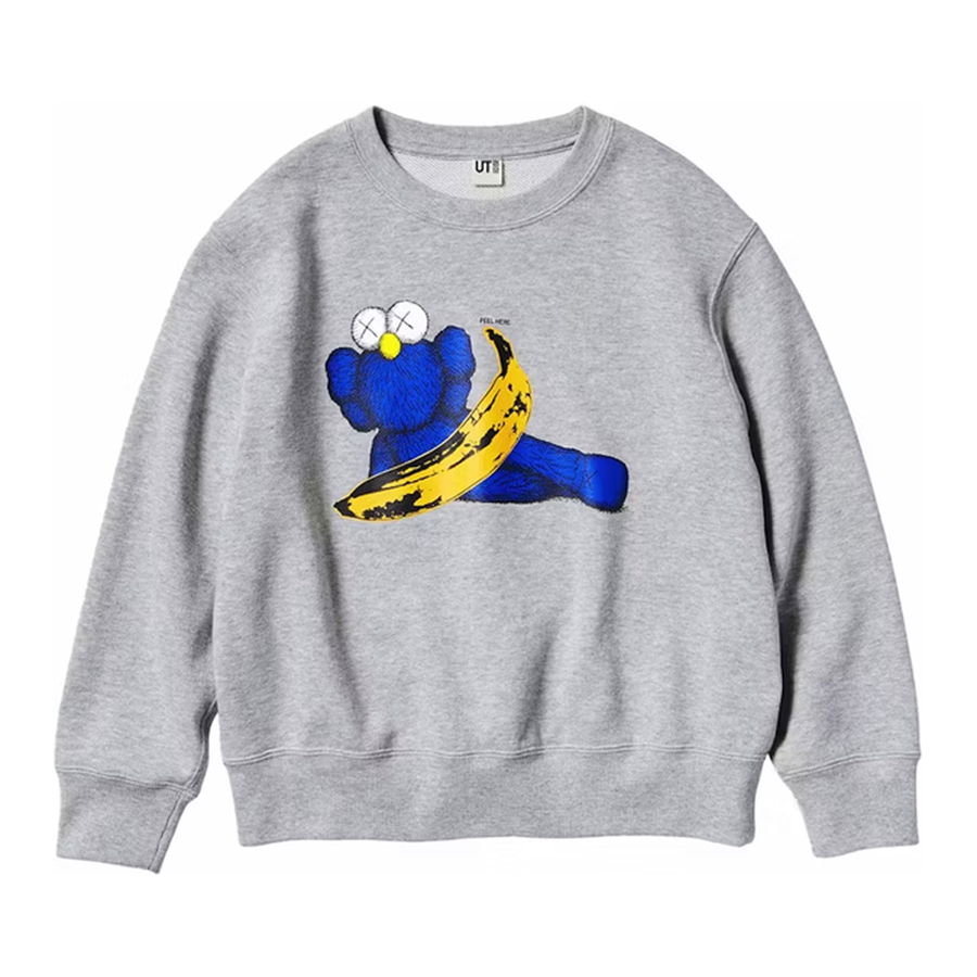 KAWS x Uniqlo Warhol Graphic Sweatshirt Grey Blue
