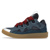 Lanvin Leather Curb Blue Grey