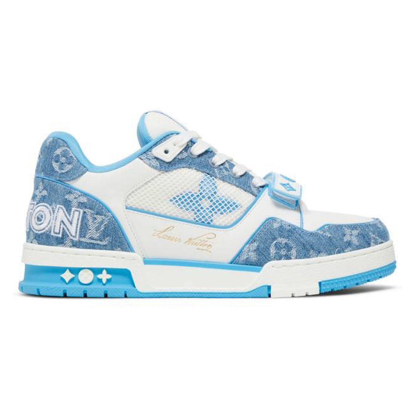 Louis Vuitton LV Trainer Monogram Denim