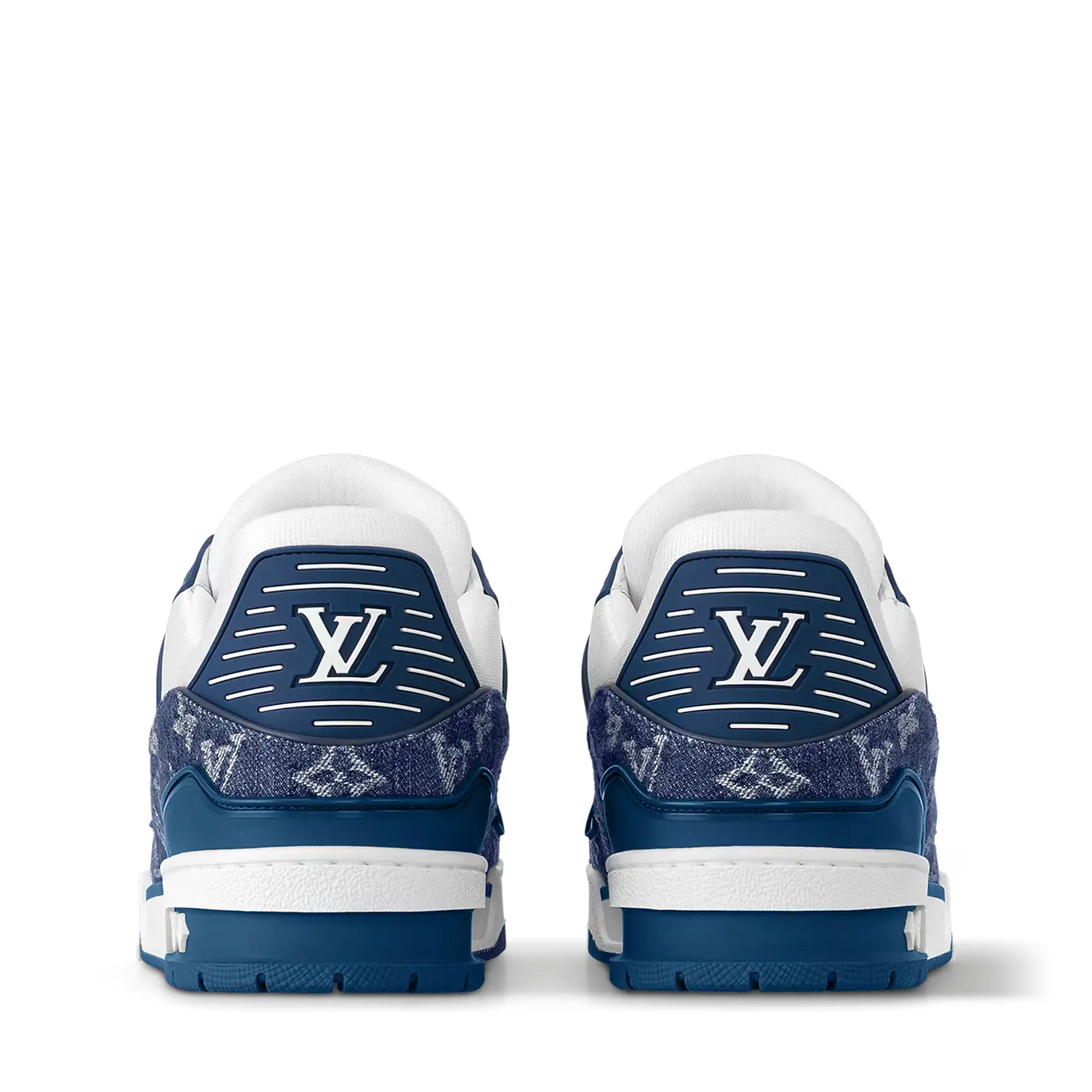 Louis Vuitton LV Trainer Monogram Denim White Blue