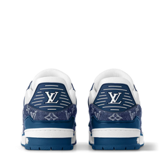 Louis Vuitton LV Trainer Monogram Denim White Blue