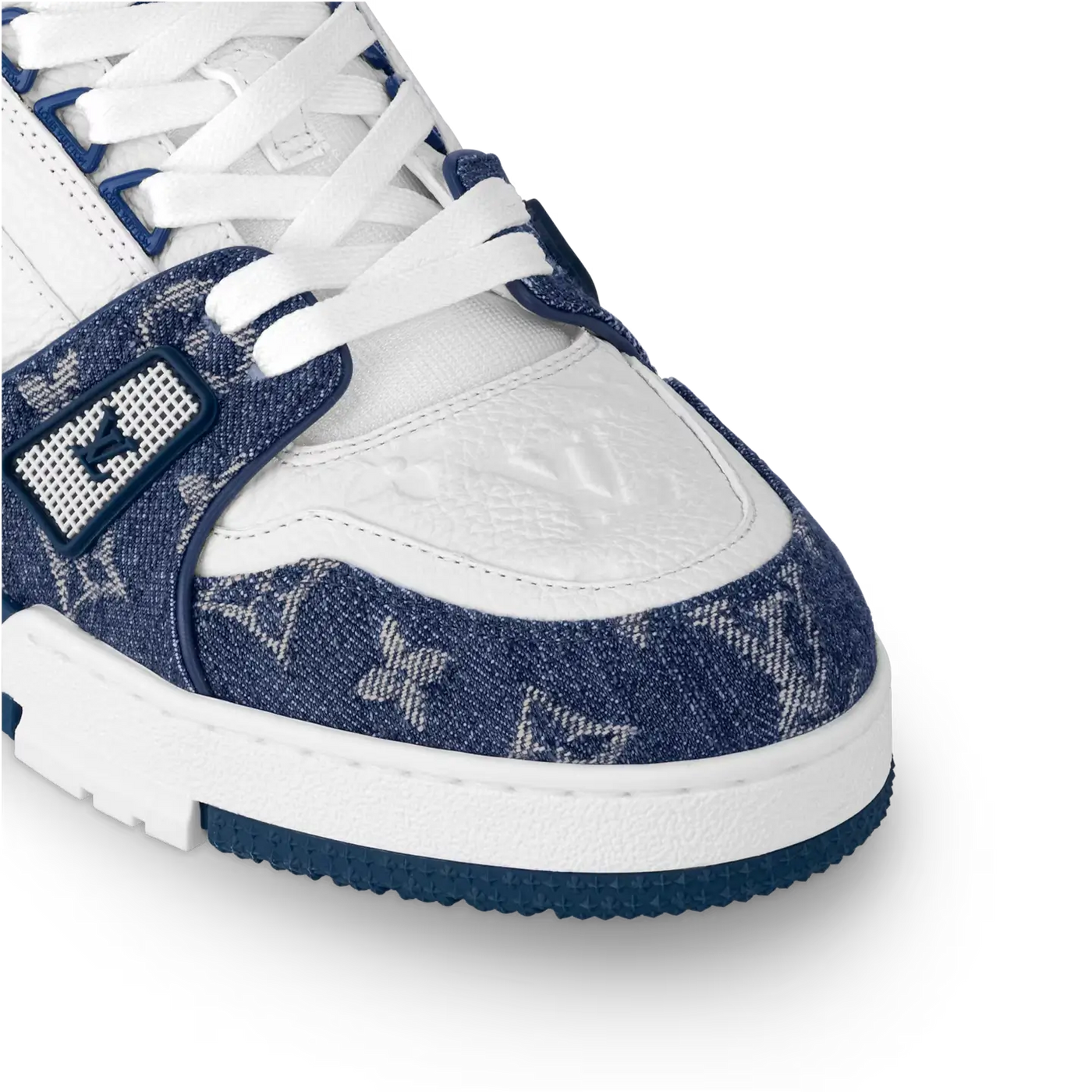 Louis Vuitton LV Trainer Monogram Denim White Blue