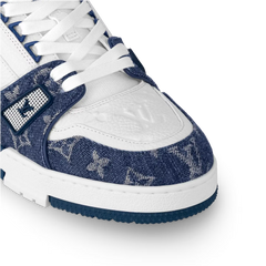 Louis Vuitton LV Trainer Monogram Denim White Blue
