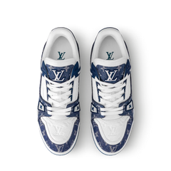 Louis Vuitton LV Trainer Monogram Denim White Blue