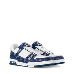 Louis Vuitton LV Trainer Monogram Denim White Blue