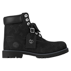 Louis Vuitton Timberland 6" kotníkové boty, černé monogram