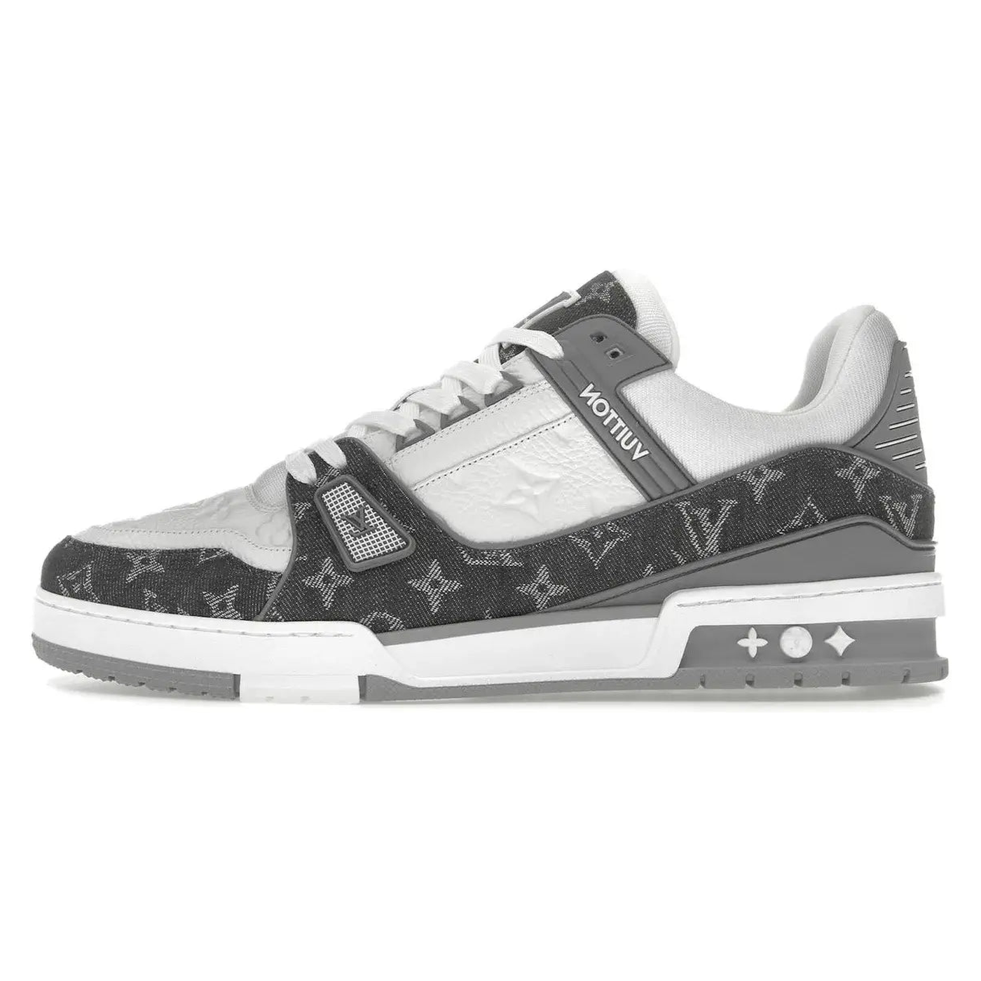 Louis Vuitton Trainer Monogram Denim Grey White