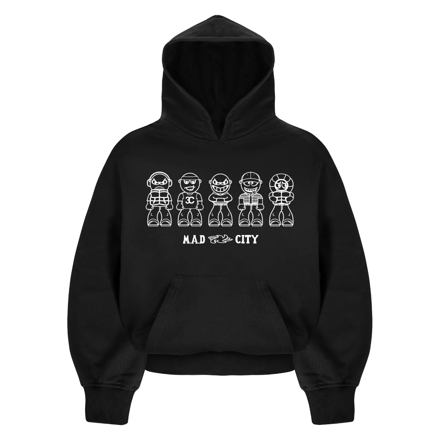 MINDOUT 5 GUYZ Hoodie Black