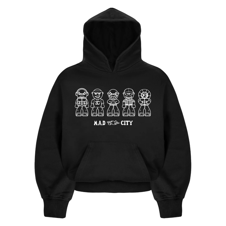 MINDOUT 5 GUYZ Hoodie Black