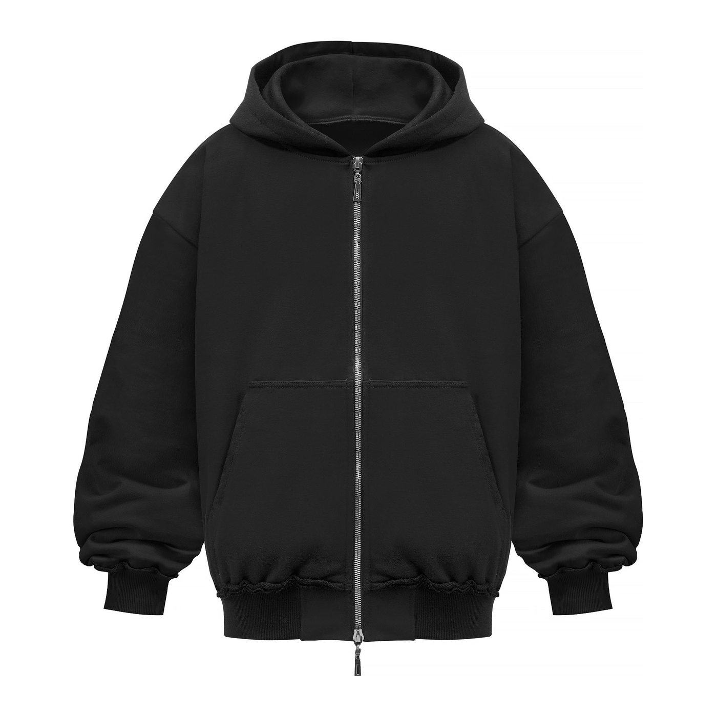 MSC DESIGN Black Hoodie Zipper
