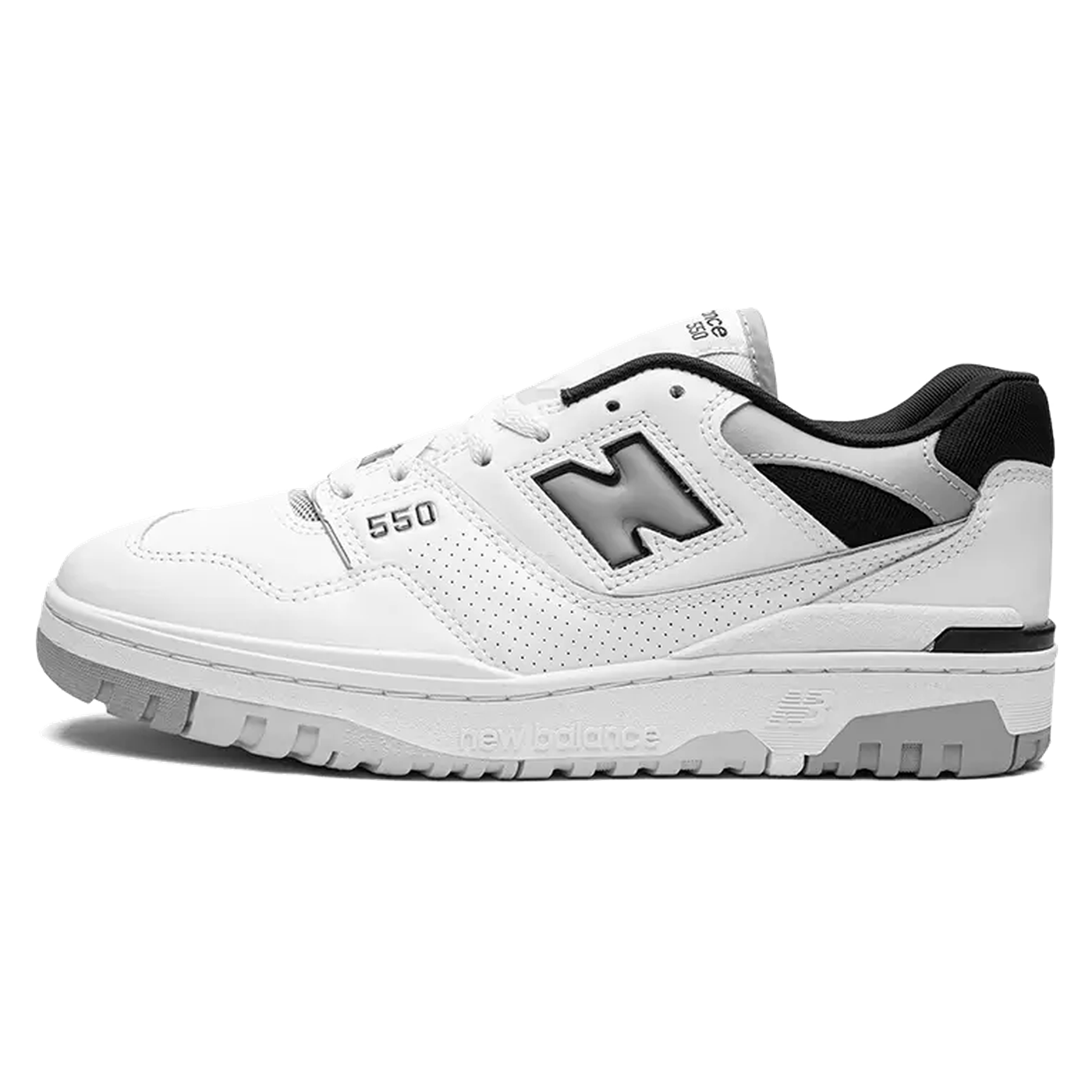 New Balance 550 White Concrete Black