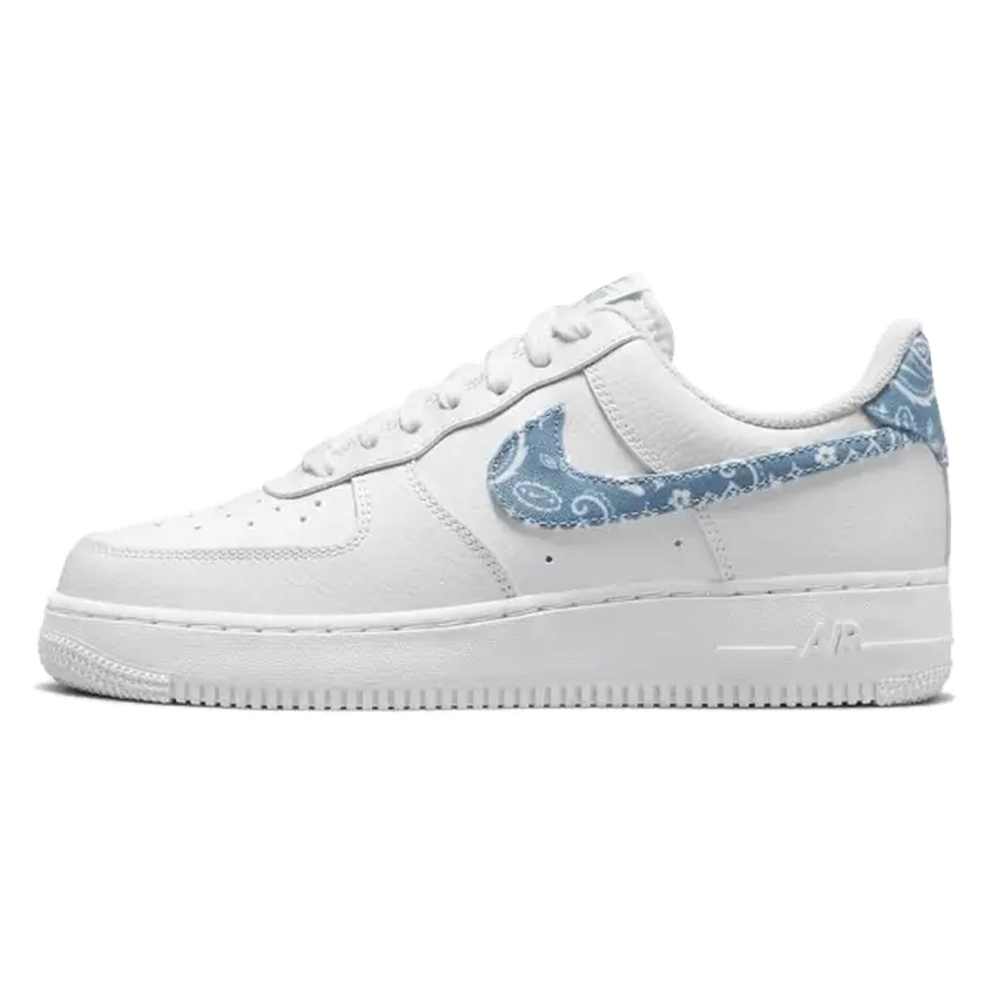 Nike Air Force 1 Low '07 Essential White Worn Blue Paisley
