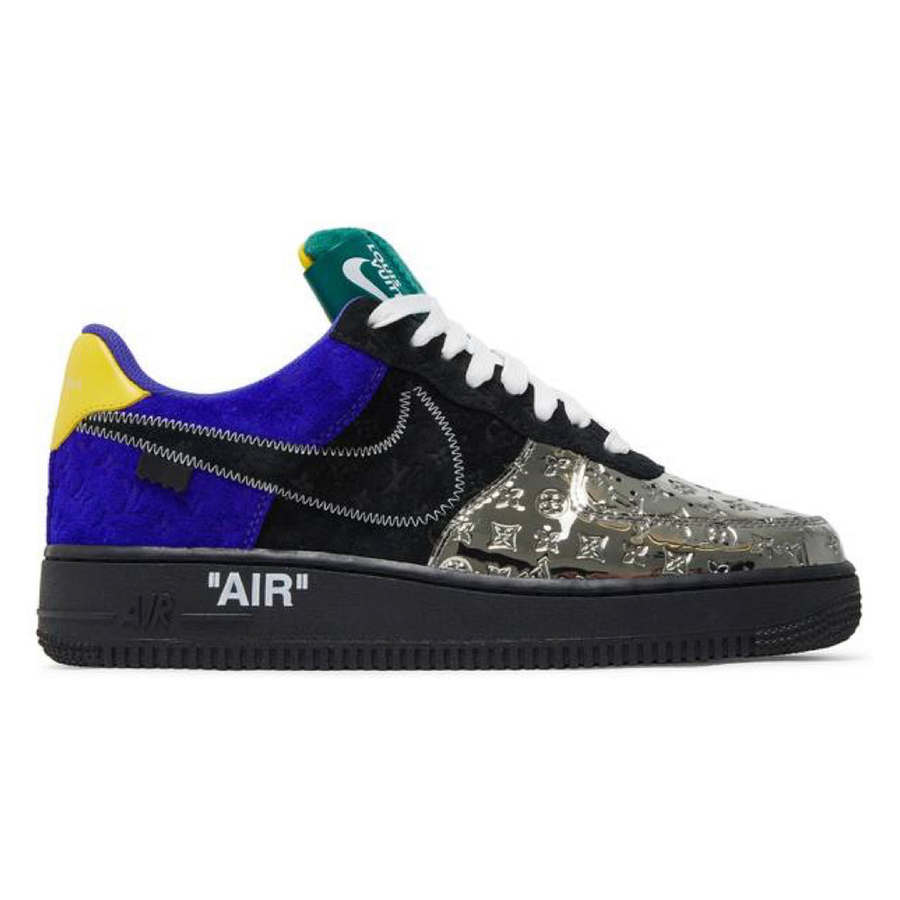 Nike Air Force 1 Low x Louis Vuitton Black Metallic Silver