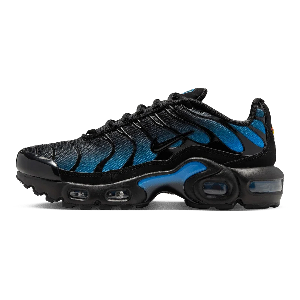 Nike Air Max Plus Older Kids' Shoes Black/Blue Crystal/Black