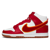 Nike Dunk High Chenille Swoosh White Gym Red