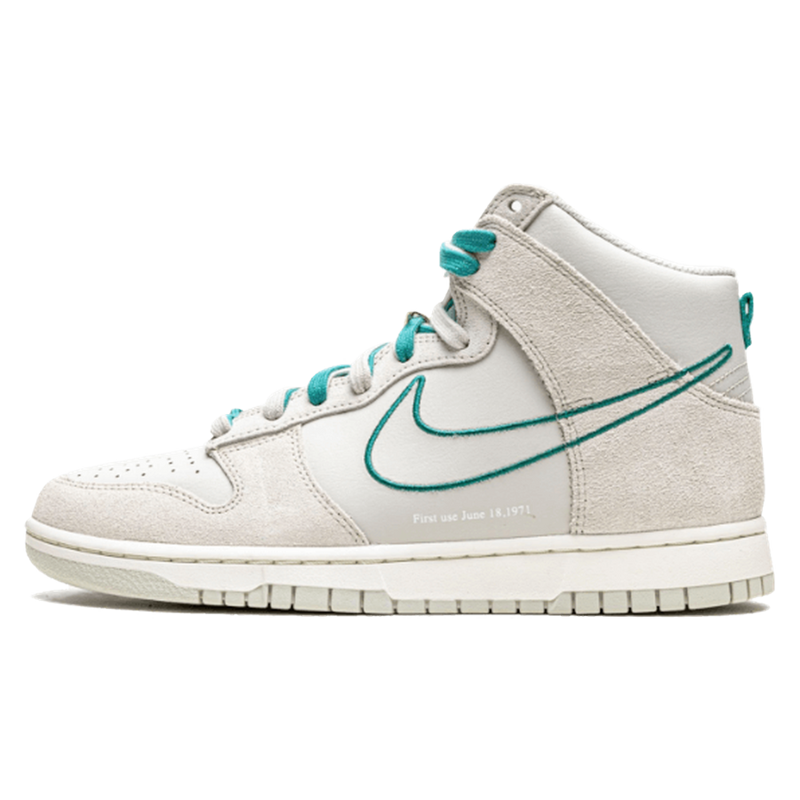 Nike Dunk High First Use Light Bone Green Noise