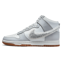 Nike Dunk High Retro Chenille Swoosh White Grey