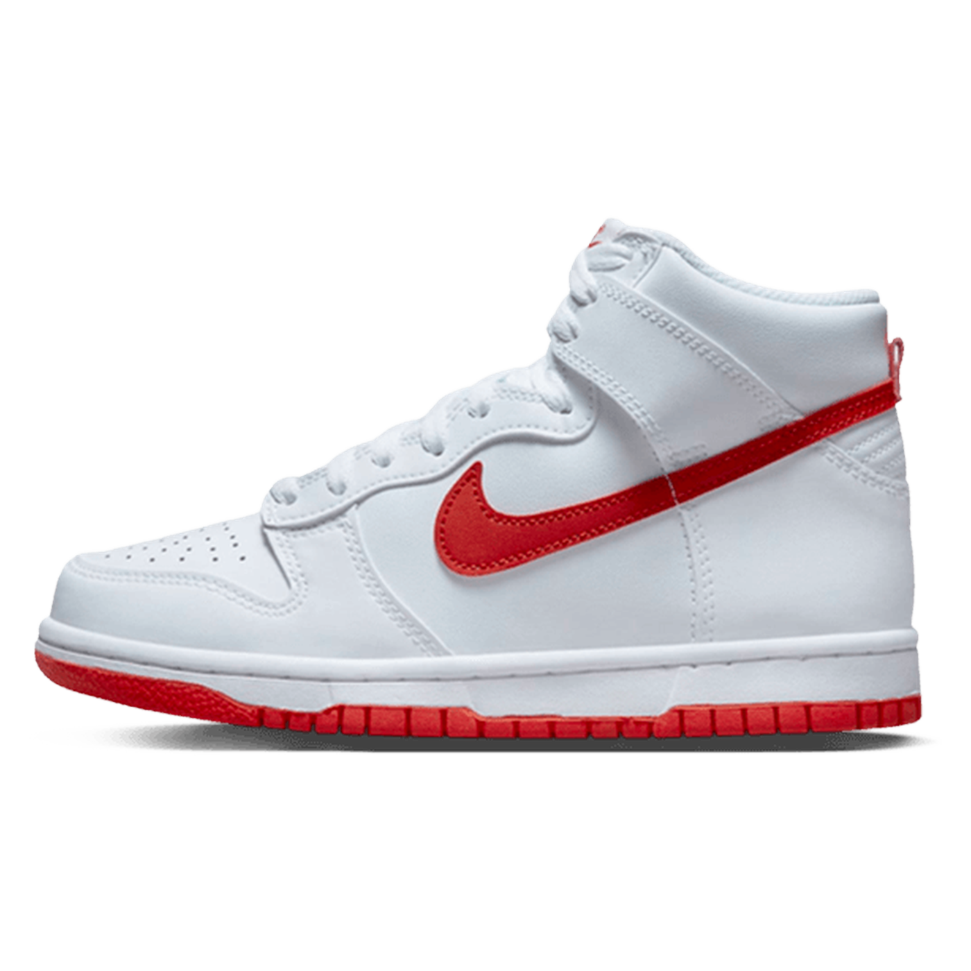 Nike Dunk High White Picante Red