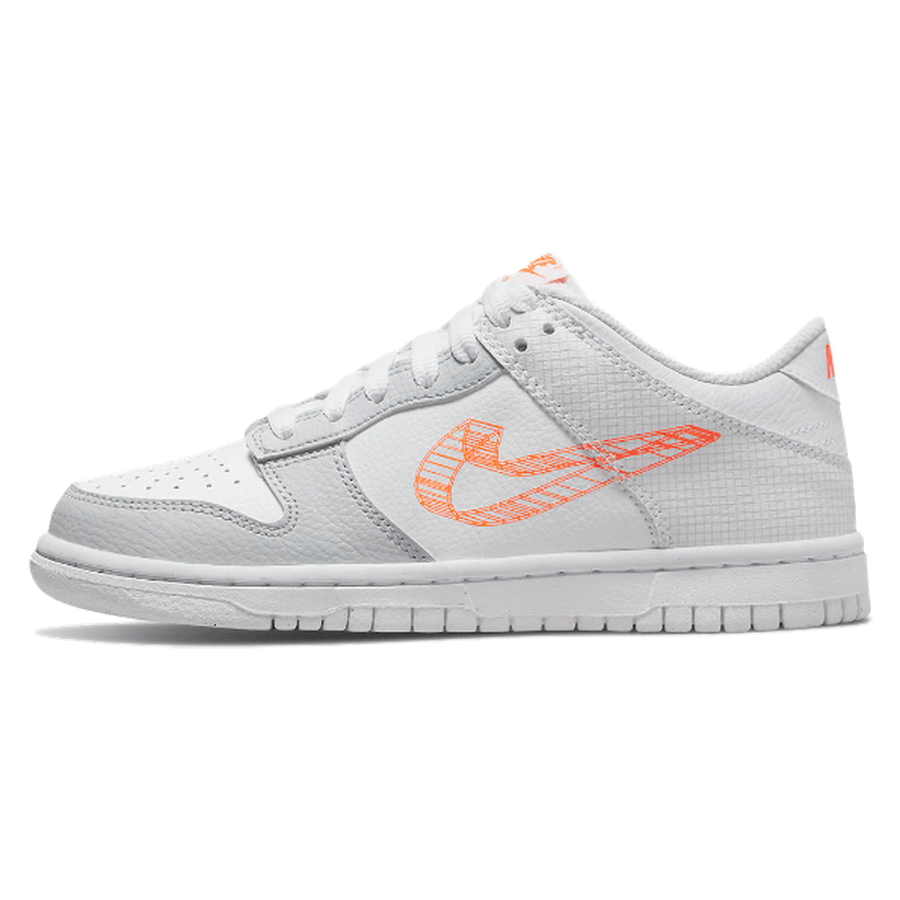 Nike Dunk Low 3D Swoosh White Grey