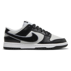 Nike Dunk Low Chenille Swoosh Black Grey