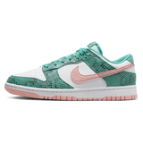 Nike Dunk Low Snakeskin Washed Teal Bleached Coral