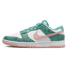 Nike Dunk Low Snakeskin Washed Teal Bleached Coral