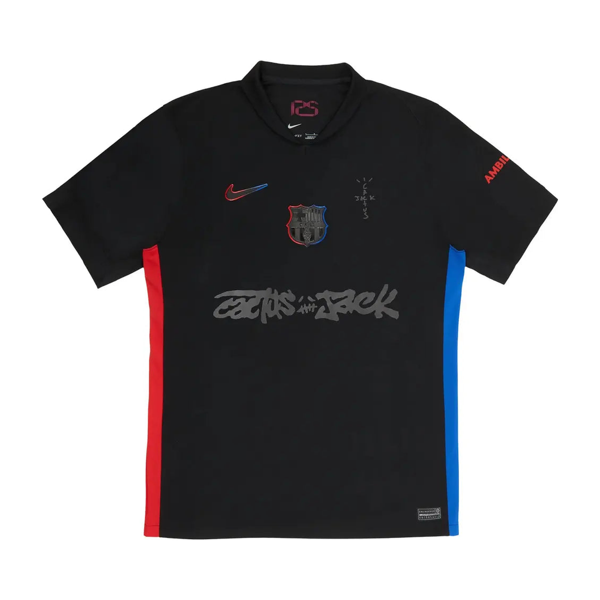 Nike FC Barcelona x Cactus Jack 2024/25 Match Away Jersey Black