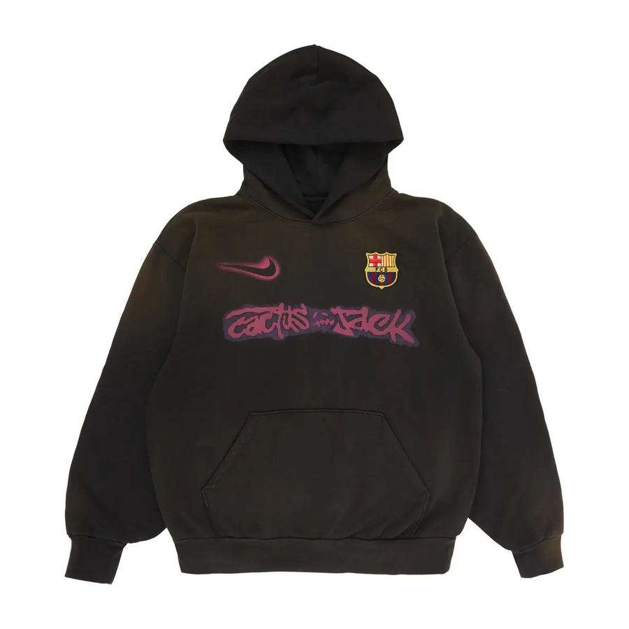 Nike FC Barcelona x Cactus Jack Spray Logo Hoodie Blue
