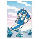 Obraz na płótnie Jordan Retro 1 x Off White UNC