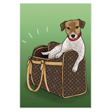 Canvas Print LV Duffle Bag Doggo