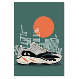 Canvas Print Yeezy 700 Waverunner City