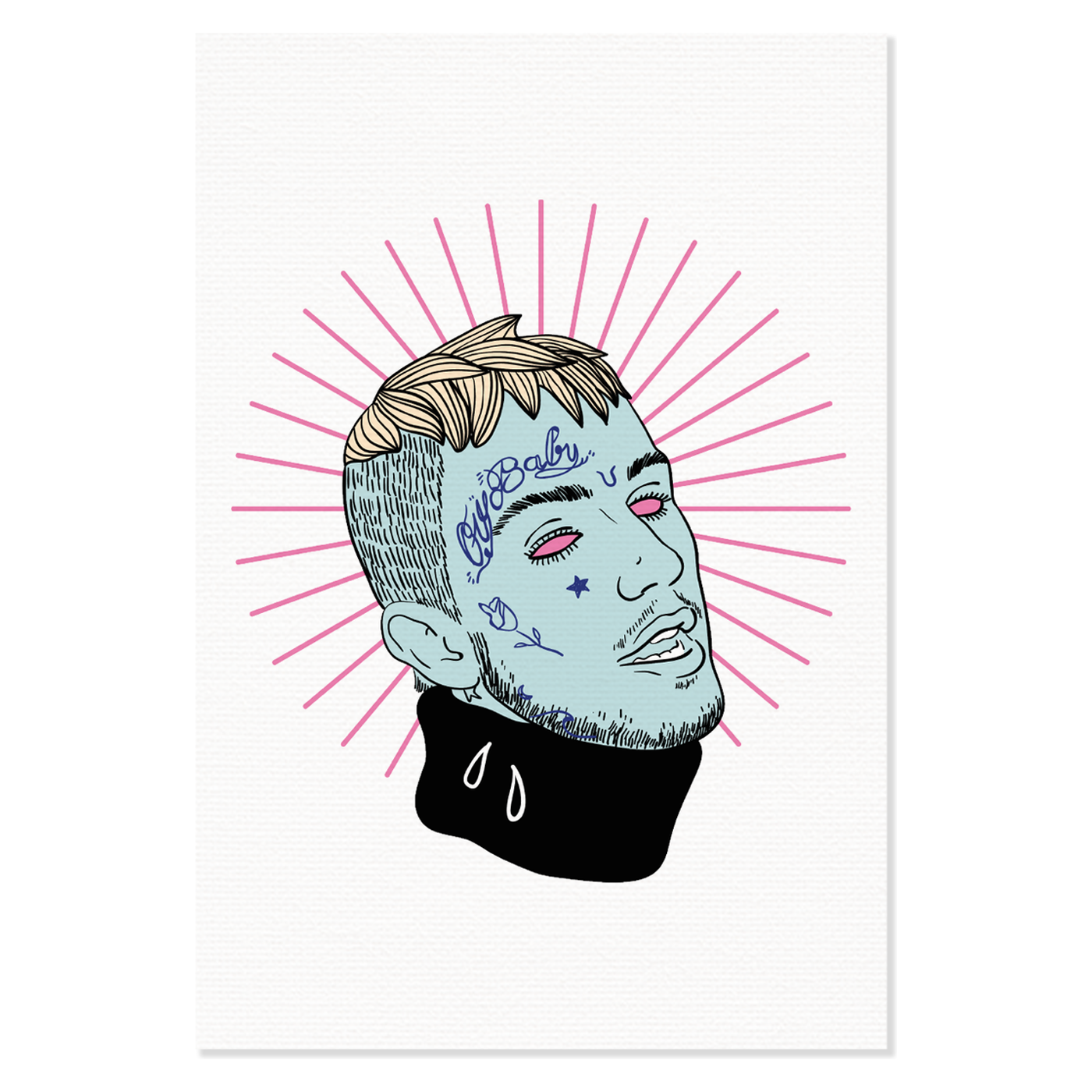 Canvas Print Zombie Lil Peep